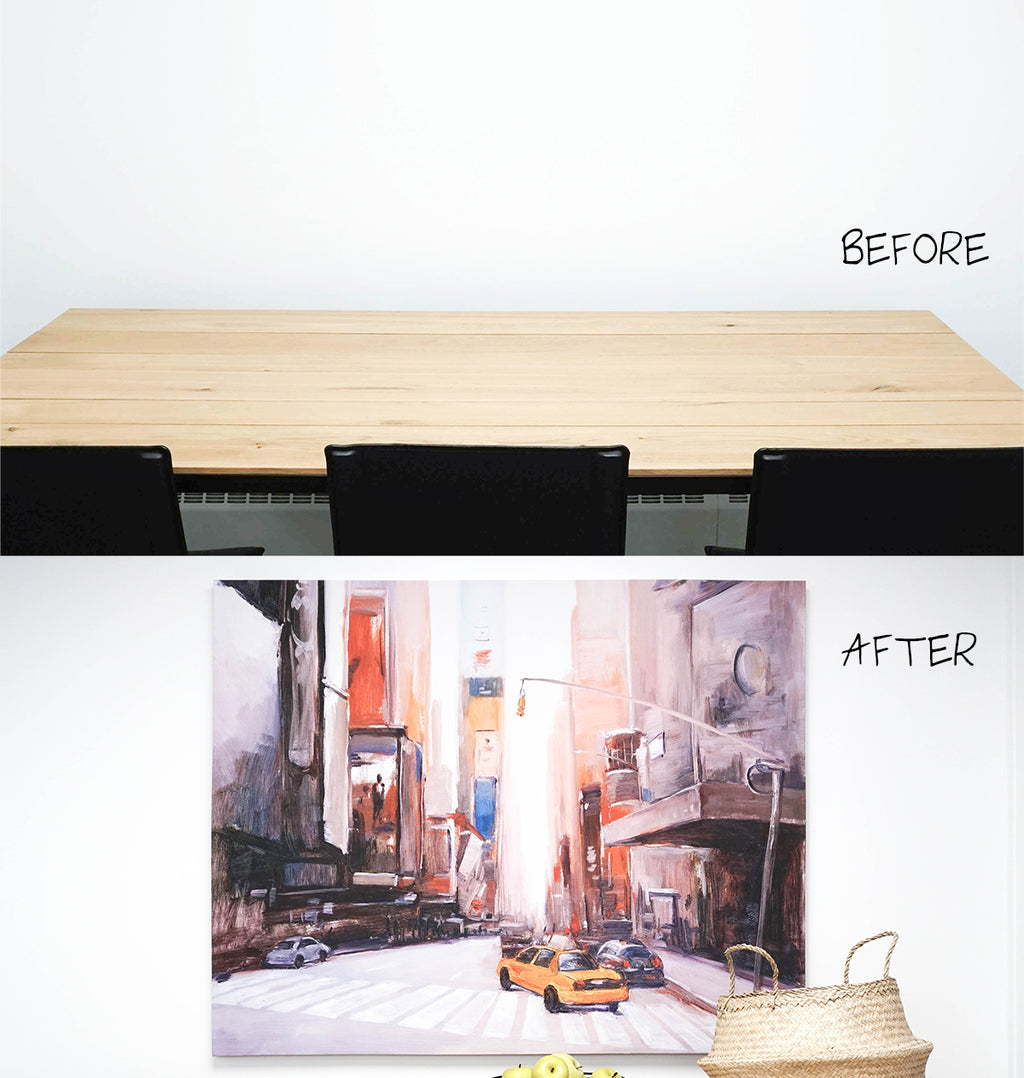 Before & After: 5 Minute Wall Makeover